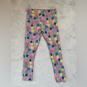 Girl cute/and fun smiley face leggings